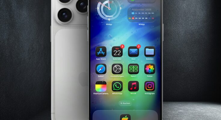 Smartphone menampilkan ikon aplikasi, ilustrasi KBLI online shop dan marketplace
